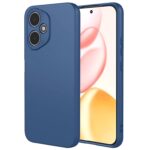 Husa Honor 400 Silicon Catifea Albastru Inchis