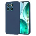 Husa Honor X8c Silicon Catifea Albastru Inchis