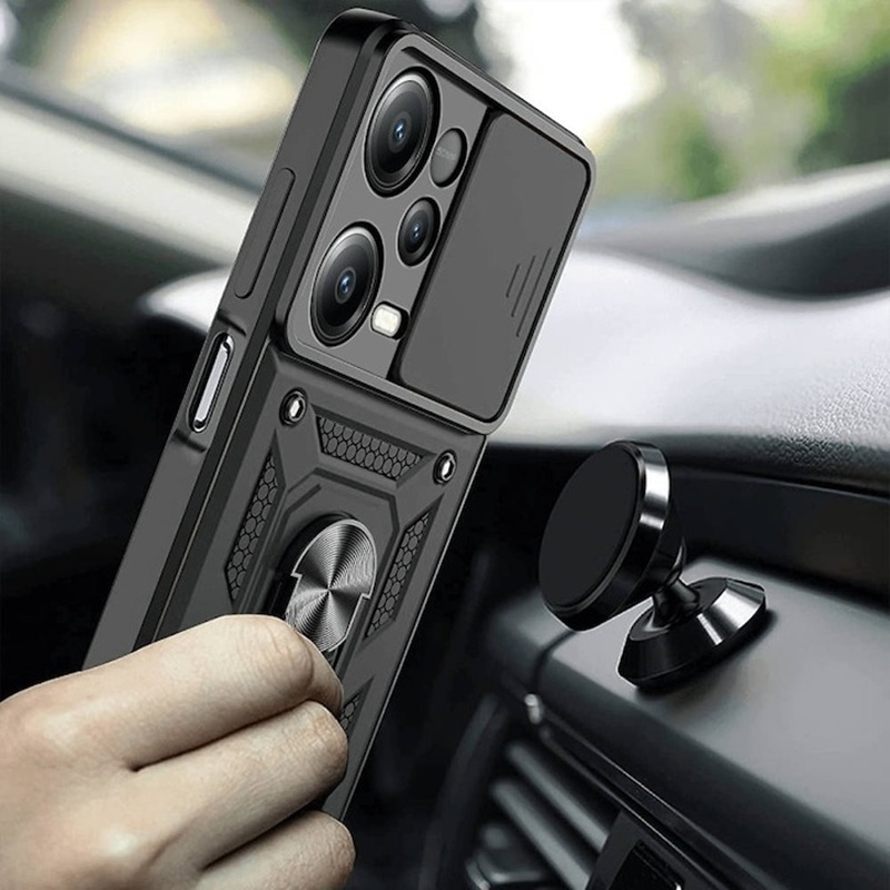 Husa Redmi Note 12 Pro Plus 5G Slide Armor Negru