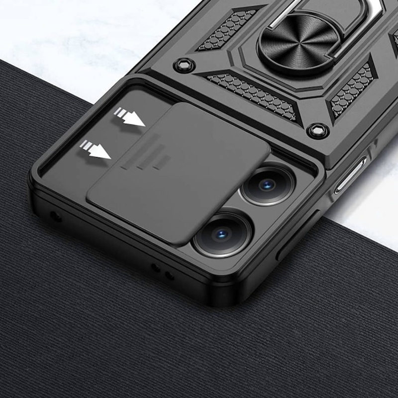 Husa Redmi Note 12 Pro Plus 5G Slide Armor Negru