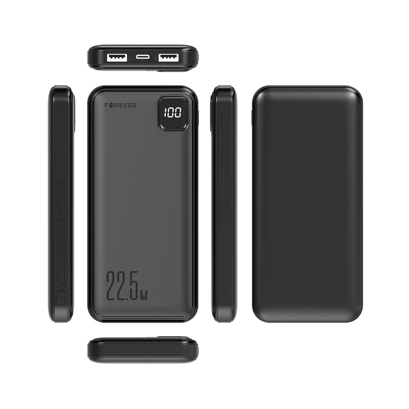 POWER BANK Forever TB-300M PD QC 22,5W 10000 mAh - Negru - imagine 2