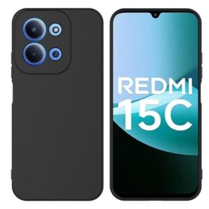 Husa Redmi 15C Silicon Catifea Negru