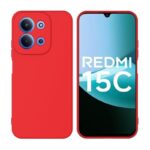 Husa Redmi 15c Silicon Catifea Rosu