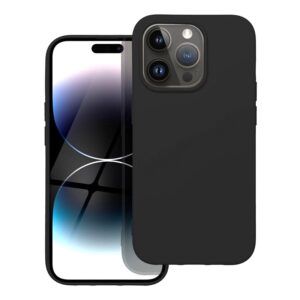 Husa iPhone 14 Pro Silicon Catifea Negru