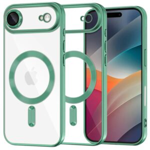 Husa iPhone 17 Air MagSafe Luxury Cristal Verde