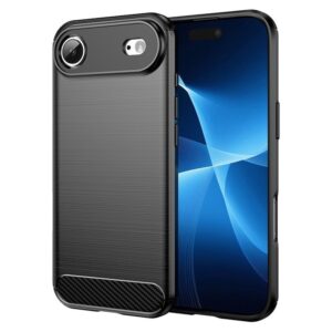 Husa iPhone 17 Air Silicon Carbon Negru