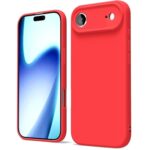 Husa iPhone 17 Air Silicon Catifea Rosu