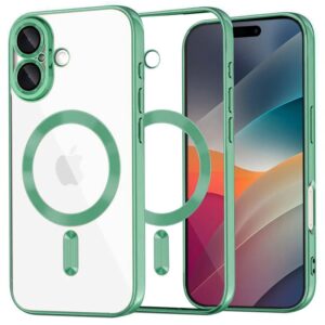 Husa iPhone 17 MagSafe Luxury Cristal Verde