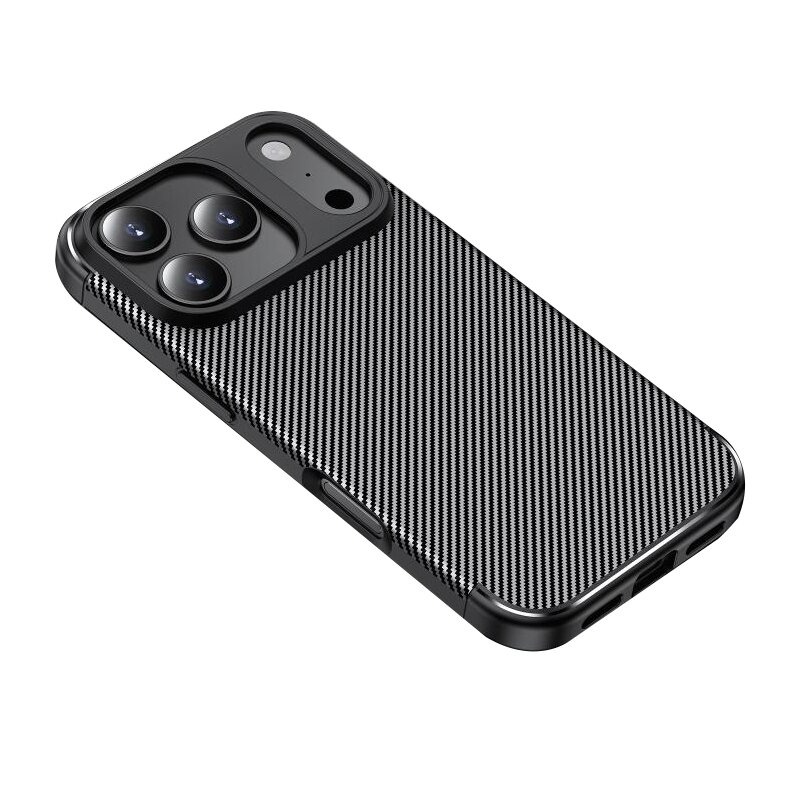 Husa iPhone 17 Pro Premium Black Carbon