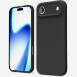 Husa iPhone 17 Air Silicon Catifea Negru