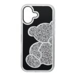 Husa iPhone 17 TEDDY BEAR Silver