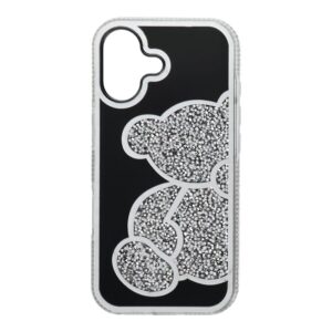 Husa iPhone 17 TEDDY BEAR Silver