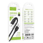 Cablu Date si Incarcare HOCO X120, USB A – Tip C – 3A, 60W, 1m Negru