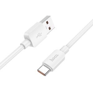 Cablu HOCO X96 USB - Tip C - 6A 100W Alb