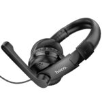 Casti Hoco W103 (streaming si gaming) Mufa USB si Jack 3,5 mm Negru