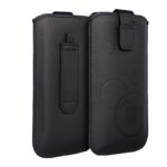 Husa Universala Slim Up DECO ( Telefoane cu Butoane , iPhone 12 Mini, 13 Mini, iPhone 7, 8, Samsung S4 / A3 ) – Negru