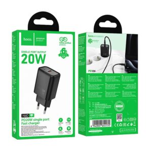 Incarcator Priza HOCO N60 20W GaN Negru