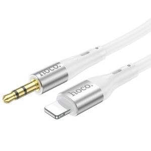 Cablu Audio HOCO UPA22 Lightning - Jack 3.5mm Alb