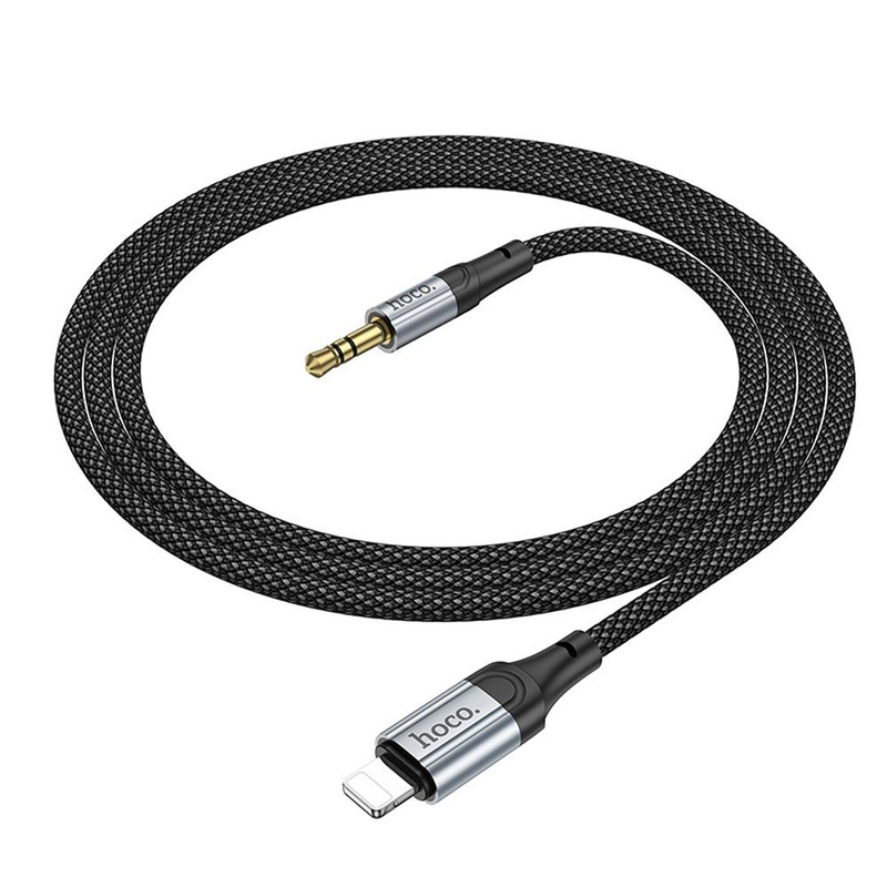 Cablu Audio HOCO UPA26 Lightning - Jack 3.5mm Negru - imagine 3