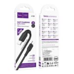 Cablu Date si Incarcare HOCO X120, Tip C – Tip C – 3A, PD 60W, 1m Negru