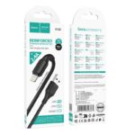 Cablu Date si Incarcare HOCO X120, USB A – Lightning – 2,4A 1m Negru