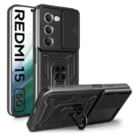 Husa Redmi 15 4G / Redmi 15 5G Slide Armor Negru