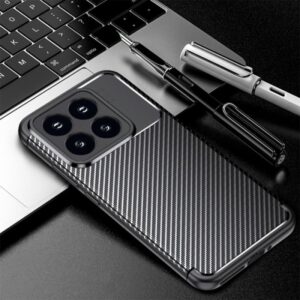 Husa Redmi 15c Premium Black Carbon