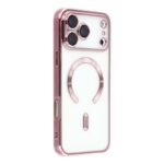 Husa iPhone 17 Pro Max / 18 Pro Max MagSafe (open ring) Luxury Cristal Rose Gold