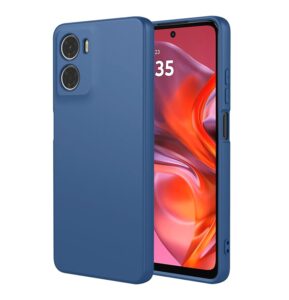 Husa Motorola G06 Silicon Catifea Albastru Inchis