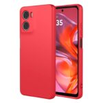 Husa Motorola G06 Silicon Catifea Rosu