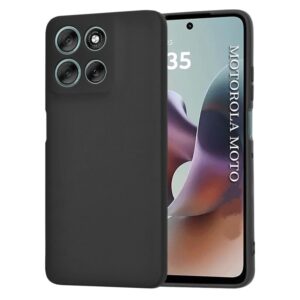 Husa Motorola G86 Silicon Catifea Negru