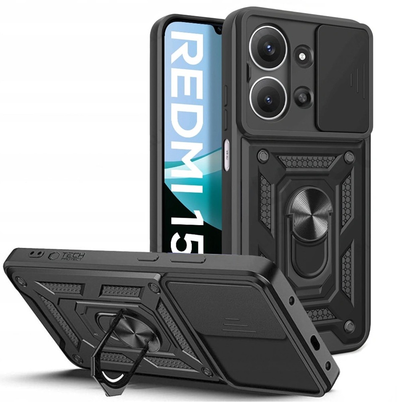 Husa Redmi 15c Slide Armor Negru