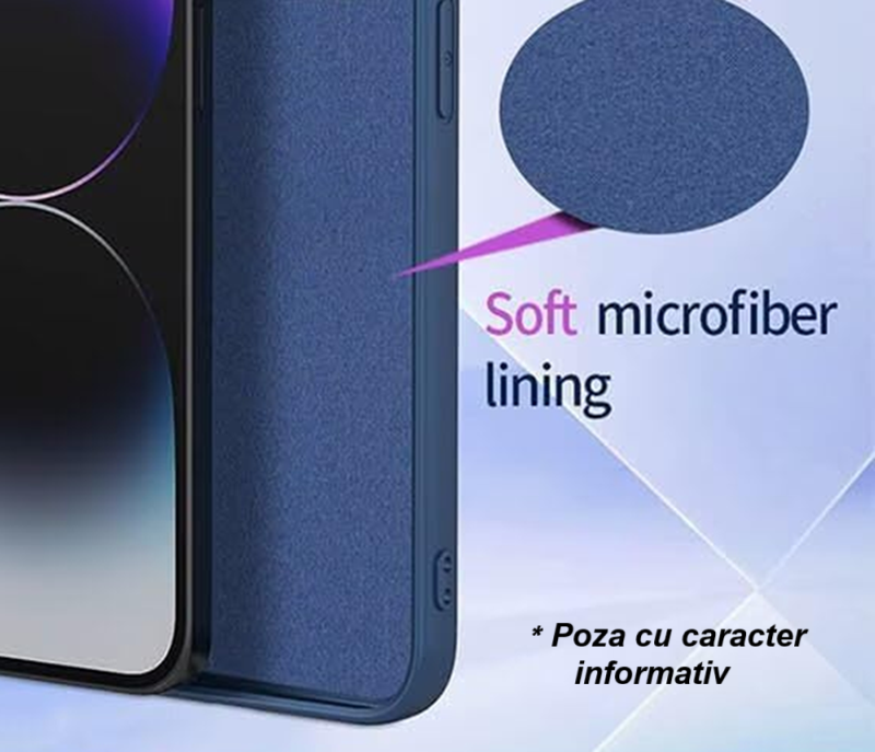 Husa Telefon en-gross Silicon Catifea Albastru Inchis