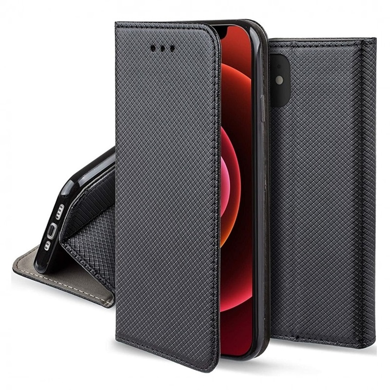 Husa Honor X5c Plus Tip Carte Smart Magnet Negru