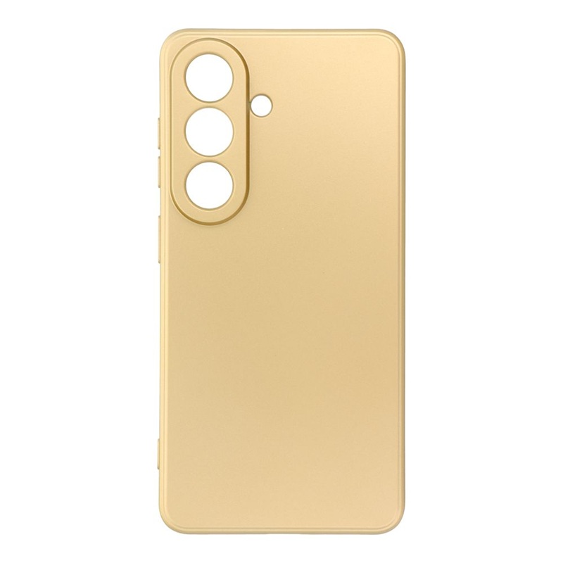Husa Samsung S26 Silicon Catifea Metallic Gold