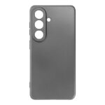 Husa Samsung S26 Plus Silicon Catifea Metallic Grey Black