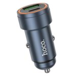 Incarcator Auto HOCO Z57A – PD 30W – QC 3.0 3A , USB A + USB C – Metal Gray