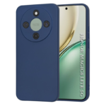 Husa Honor Magic 8 Lite Silicon Catifea Albastru Inchis
