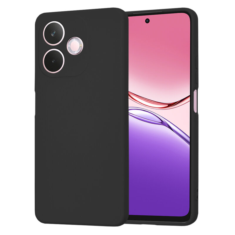 Husa Oppo A5 Pro 5G Silicon Catifea Negru