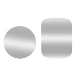 Set 2 Plăcuțe Metal Suport Telefon Cu Autoadeziv SILVER