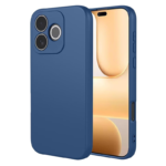 Husa Honor 600 Lite Silicon Catifea Albastru Inchis