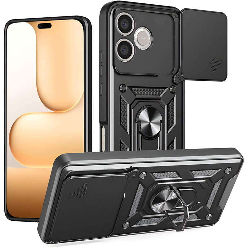 Husa Honor 600 Lite Slide Armor Negru
