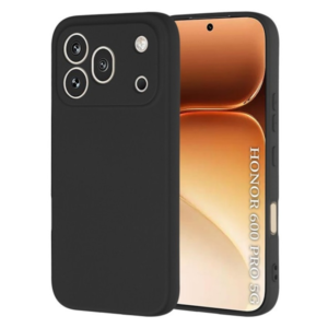 Husa Honor 600 Pro Silicon Catifea Negru