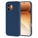 Husa Honor 600 Silicon Catifea Albastru Inchis