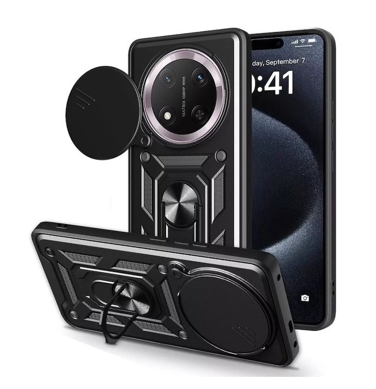 Husa Honor Magic 8 Lite Slide Armor Negru