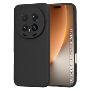 Husa Honor Magic 8 Pro Silicon Catifea Negru