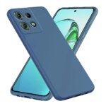 Husa Motorola G67 / G77 Silicon TPU Albastru Inchis