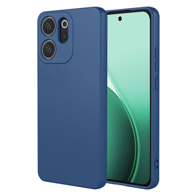 Husa Oppo Reno 15F / 15 FS Silicon Catifea Albastru Inchis