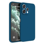 Husa Oppo Reno 15 5G Silicon Catifea Albastru Inchis