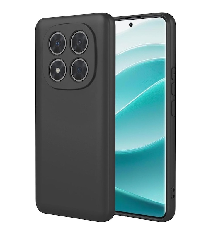 Husa Redmi Note 15 4G / Redmi Note 15 5G Silicon Catifea Negru